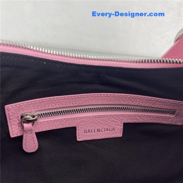 balenciaga le cagole leather shoulder bag pink - Image 9