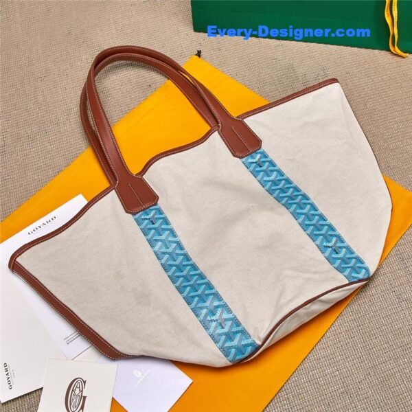 Goyard Double Sided Canvas Shopping Bag - Image 5