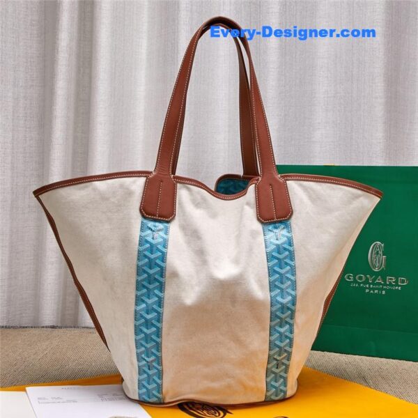 Goyard Double Sided Canvas Shopping Bag - Image 6