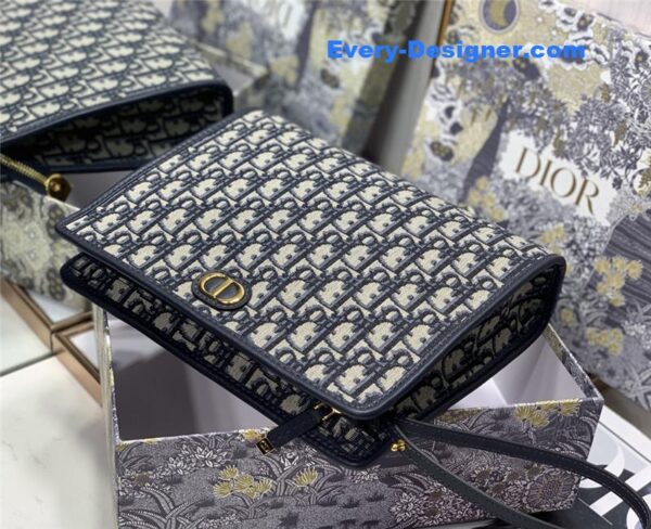dior oblique canvas clutch - Image 4