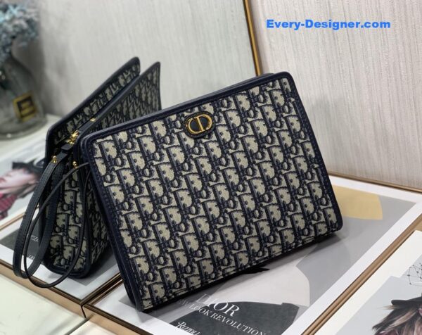 dior oblique canvas clutch - Image 5