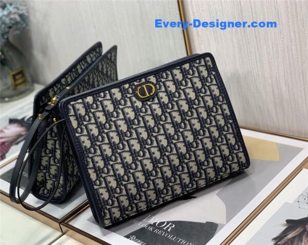 dior oblique canvas clutch - Image 5