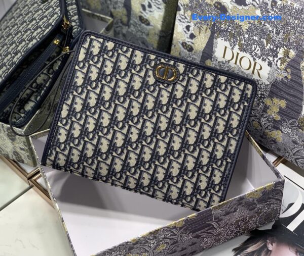 dior oblique canvas clutch - Image 2