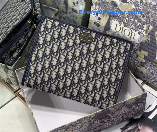 dior oblique canvas clutch - Image 2