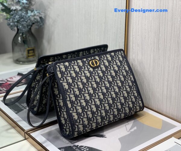 dior oblique canvas clutch - Image 6