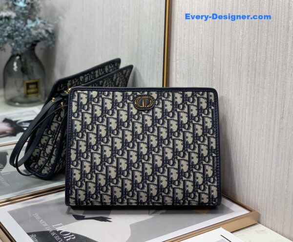dior oblique canvas clutch - Image 9