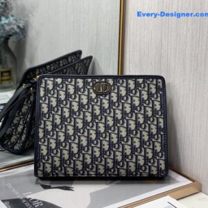 dior oblique canvas clutch