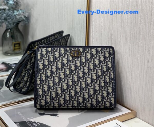 dior oblique canvas clutch - Image 9