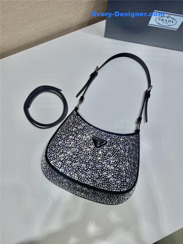 prada cleo crystal shoulder bag - Image 4