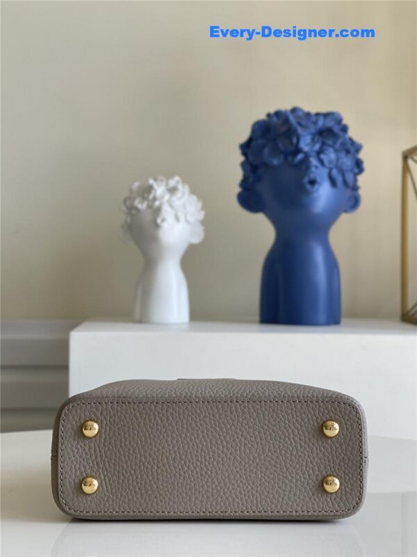 louis vuitton lv capucines mini bag grey - Image 3