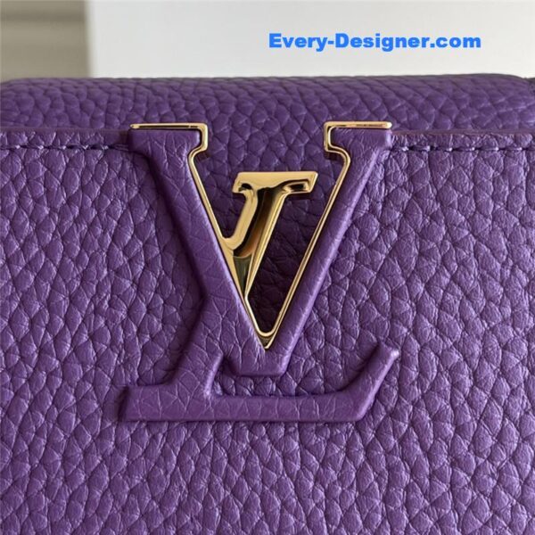 louis vuitton lv capucines mini bag purple - Image 3