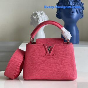 louis vuitton lv capucines mini bag red