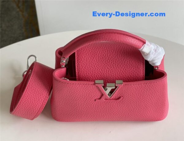 louis vuitton lv capucines mini bag red - Image 8