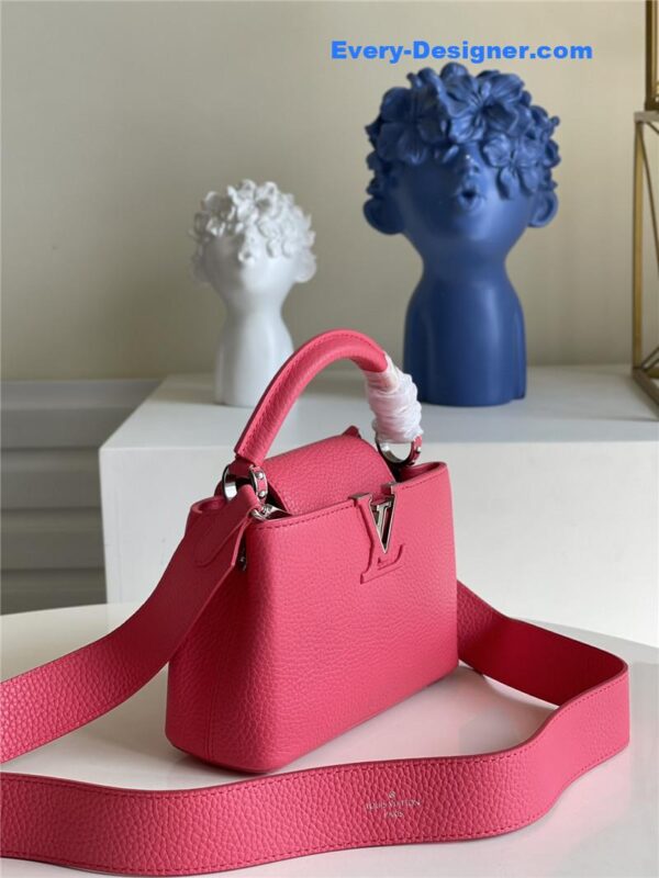 louis vuitton lv capucines mini bag red - Image 9