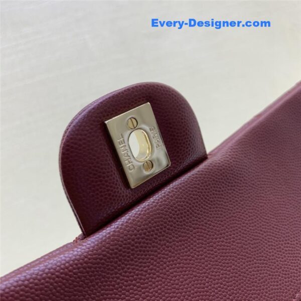 Chanel classic cf 2.55 burgundy bag - Image 5