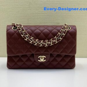 Chanel classic cf 2.55 burgundy bag