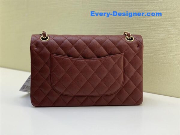 Chanel classic cf 2.55 burgundy bag - Image 9