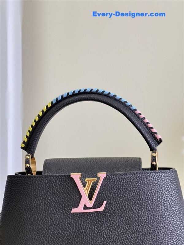 louis vuitton lv capucines mm taurillon leather bag - Image 7