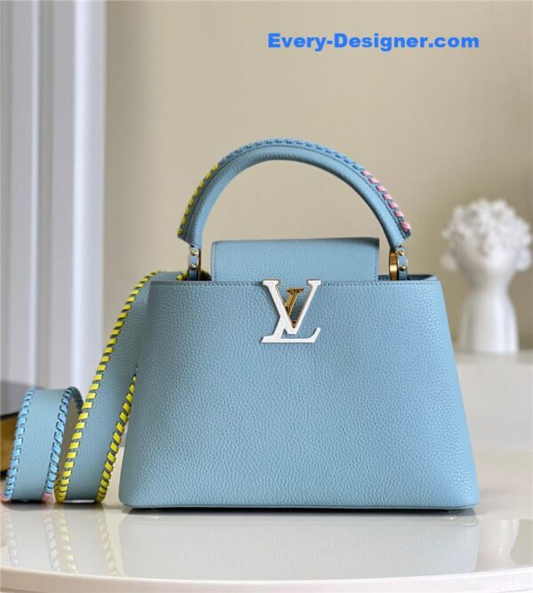 louis vuitton lv capucines mm taurillon leather bag - Image 9