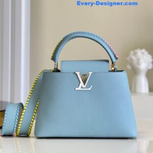 louis vuitton lv capucines mm taurillon leather bag