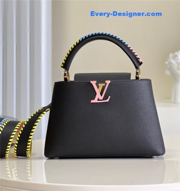 louis vuitton lv capucines mm taurillon leather bag - Image 8