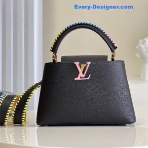 louis vuitton lv capucines mm taurillon leather bag