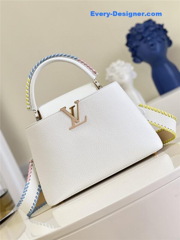 louis vuitton lv capucines mm taurillon leather bag - Image 5