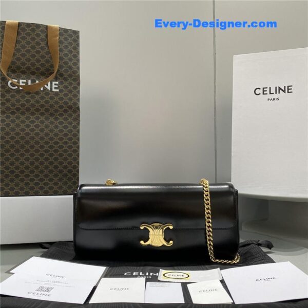 celine triomphe chain shoulder bag - Image 2