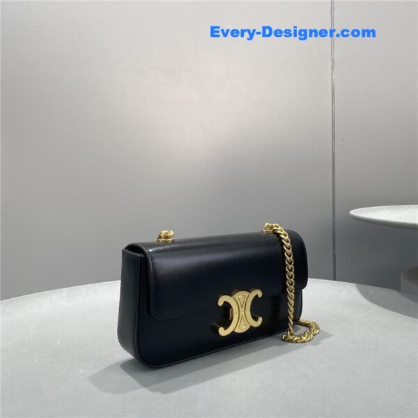 celine triomphe chain shoulder bag small - Image 3
