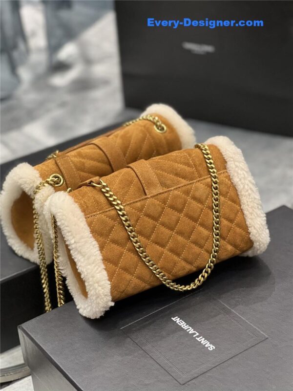 ysl wool suede envelope bag - Image 3