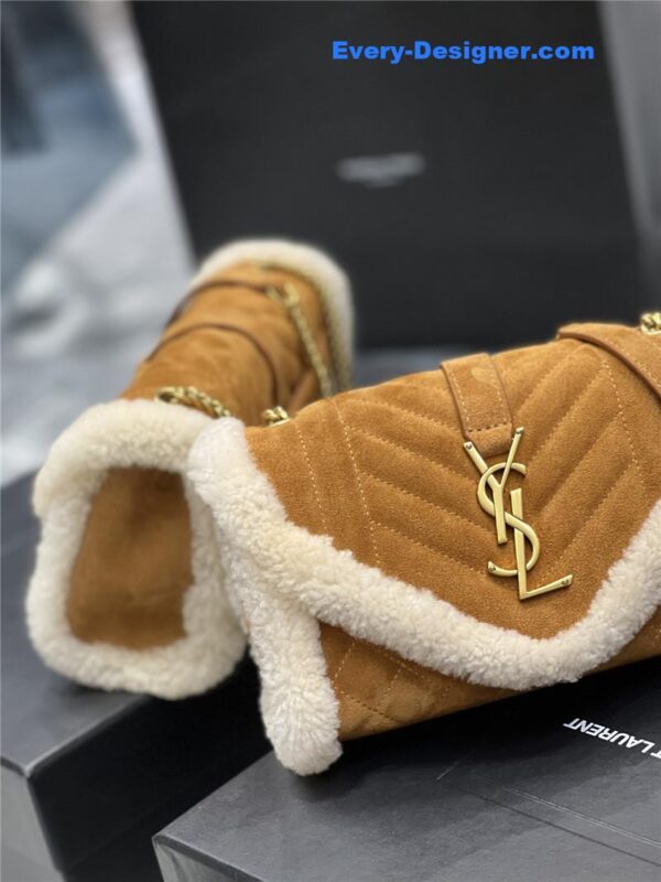ysl wool suede envelope bag - Image 6