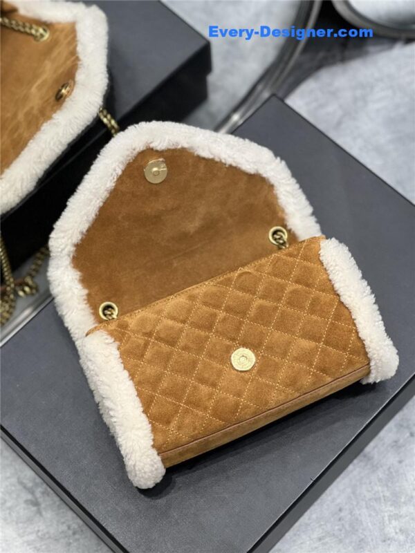 ysl wool suede envelope bag - Image 2