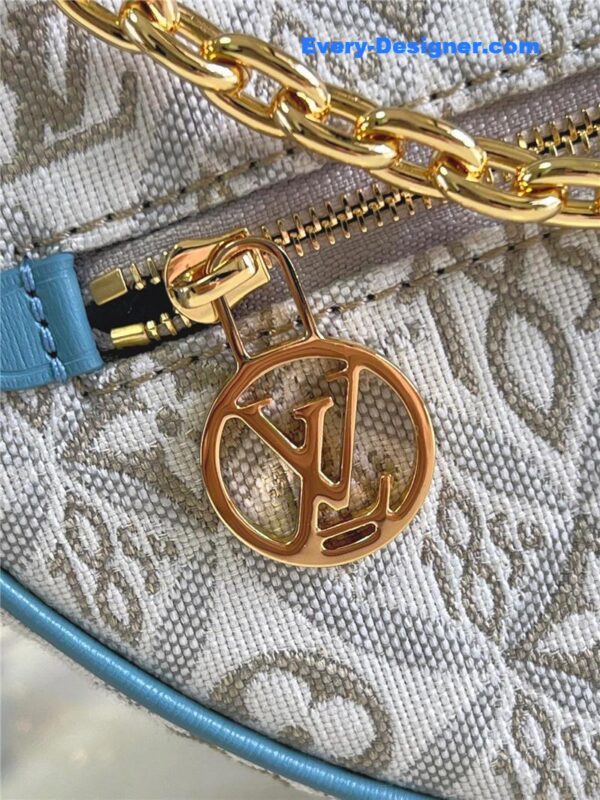 louis vuitton lv monogram jacquard denim loop bag - Image 5