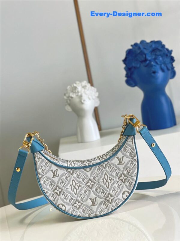 louis vuitton lv monogram jacquard denim loop bag - Image 6