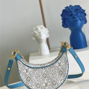 louis vuitton lv monogram jacquard denim loop bag