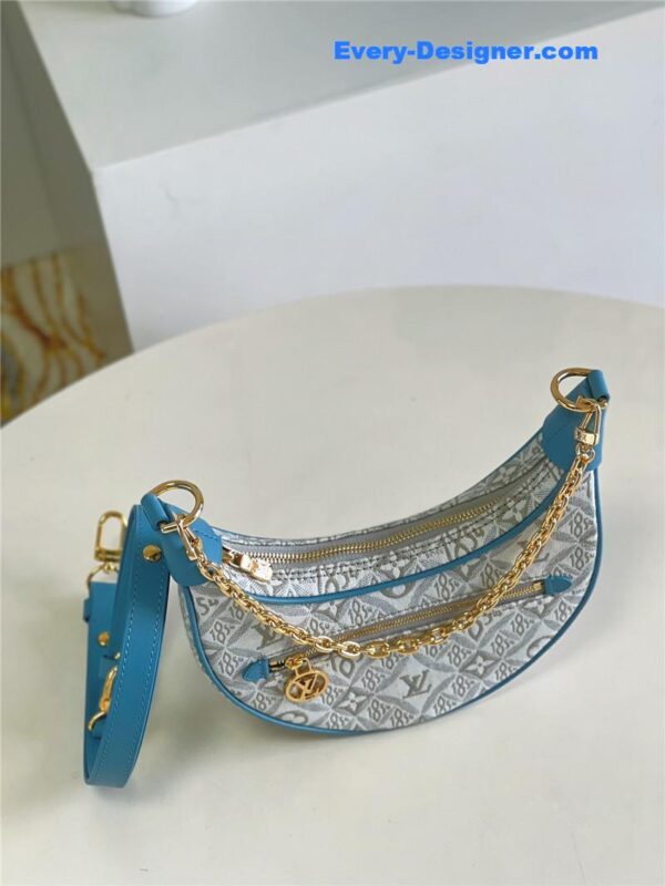 louis vuitton lv monogram jacquard denim loop bag - Image 7