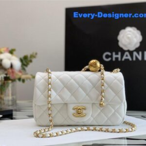 Chanel flap bead chain bag