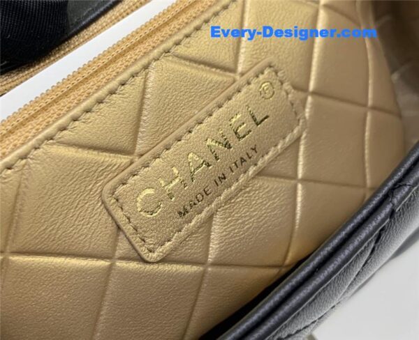 Chanel badge cf metal decorative chain bag large - Image 6