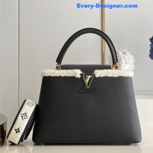 louis vuitton lv capucines mm taurillon leather bag