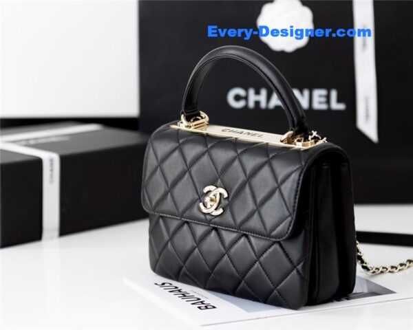 Chanel trendy cc bag black - Image 9