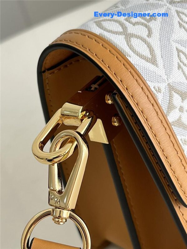 louis vuitton lv dauphine small white monogram canvas bag - Image 8