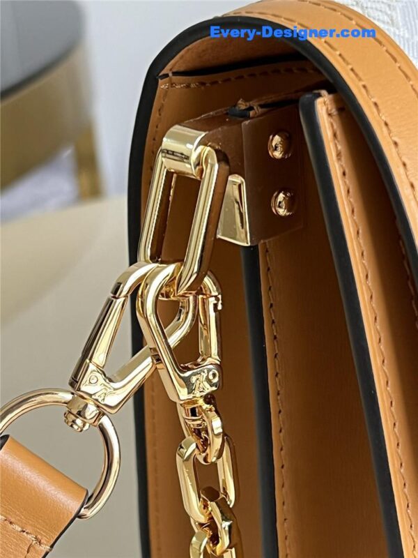 louis vuitton lv dauphine mm white monogram canvas bag - Image 3