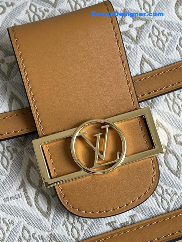 louis vuitton lv dauphine mm white monogram canvas bag - Image 7