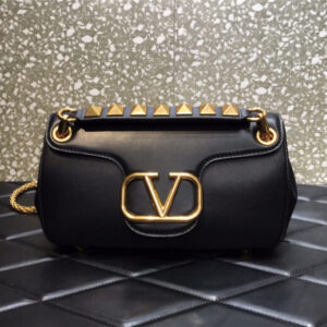 valentino garavani stud sign leather shoulder bag