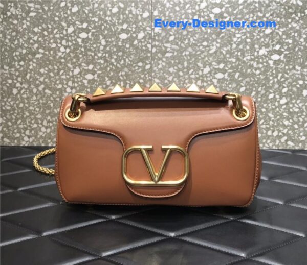 valentino garavani stud sign leather shoulder bag - Image 7
