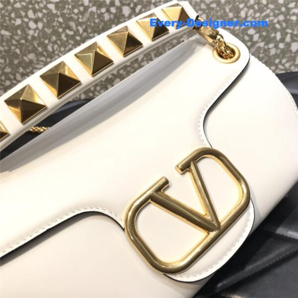 valentino garavani stud sign leather shoulder bag - Image 7
