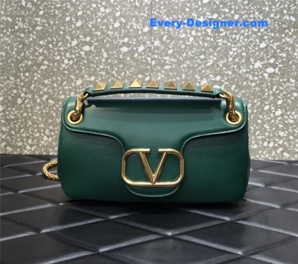 valentino garavani stud sign leather shoulder bag - Image 4