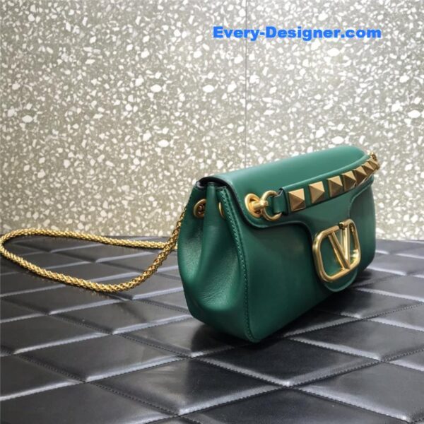 valentino garavani stud sign leather shoulder bag - Image 2