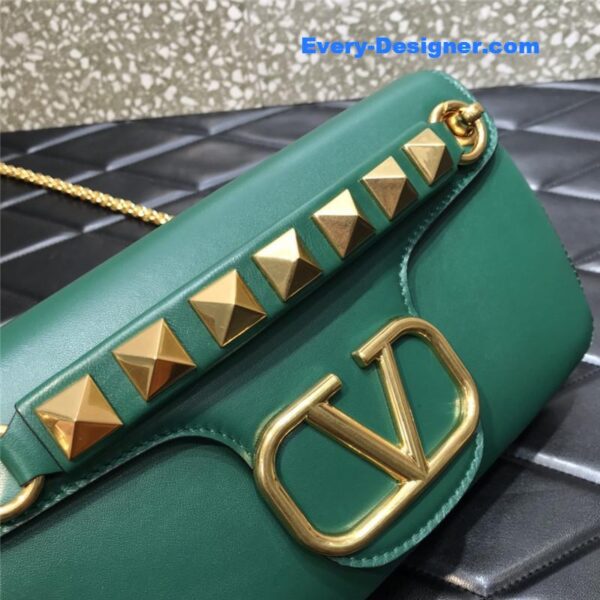 valentino garavani stud sign leather shoulder bag - Image 9