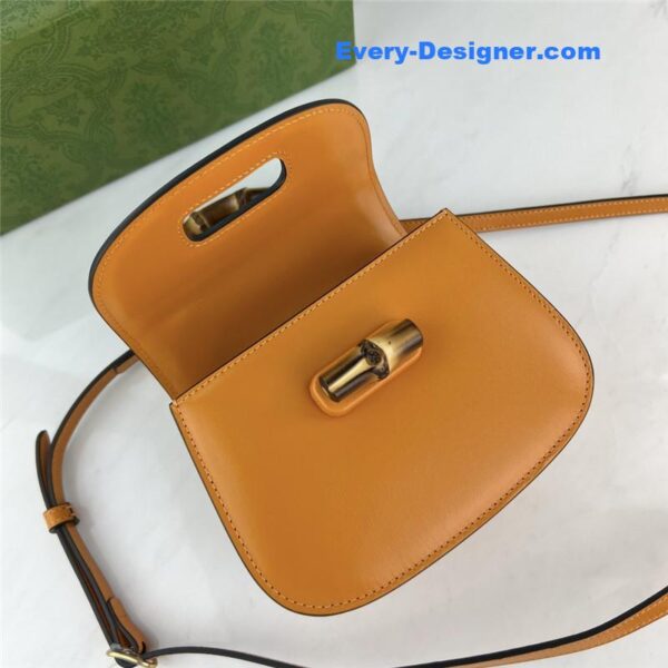 Gucci mini top handle bag with bamboo - Image 3
